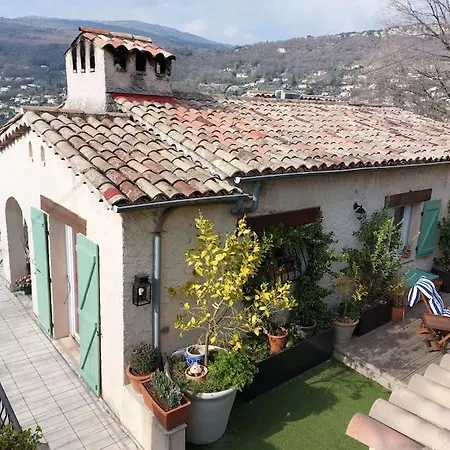 Charmant Haut De Villa Chateauneuf-Grasse Extérieur photo