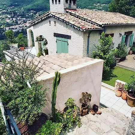 Charmant Haut De Villa Chateauneuf-Grasse Extérieur photo