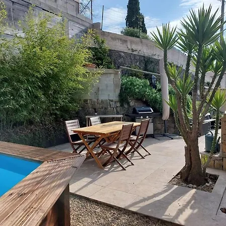 Charmant Haut De Villa Chateauneuf-Grasse Extérieur photo